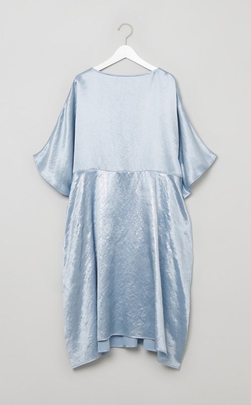 プリントドレープボリュームワンピース