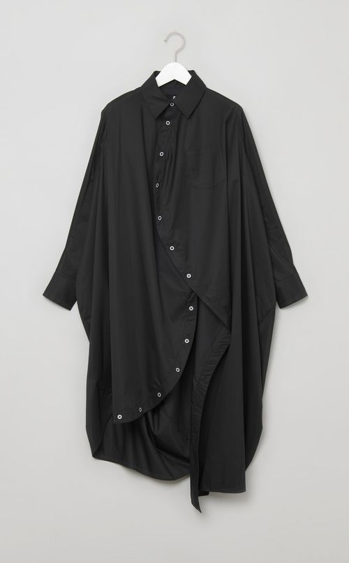 コットンボールシャツワンピース