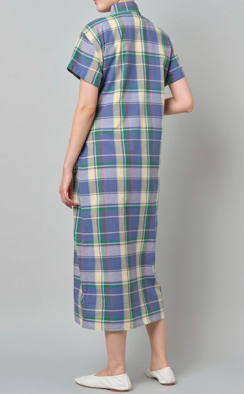 マドラスチェックシャツワンピース