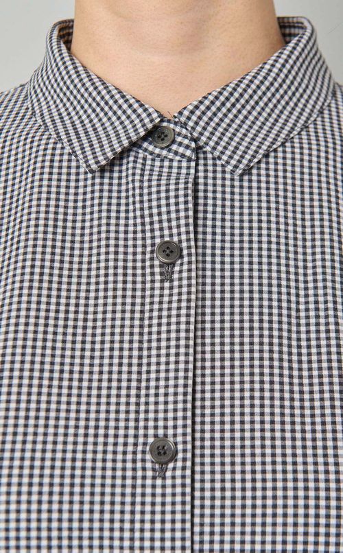 サッカーチェックシャツワンピース