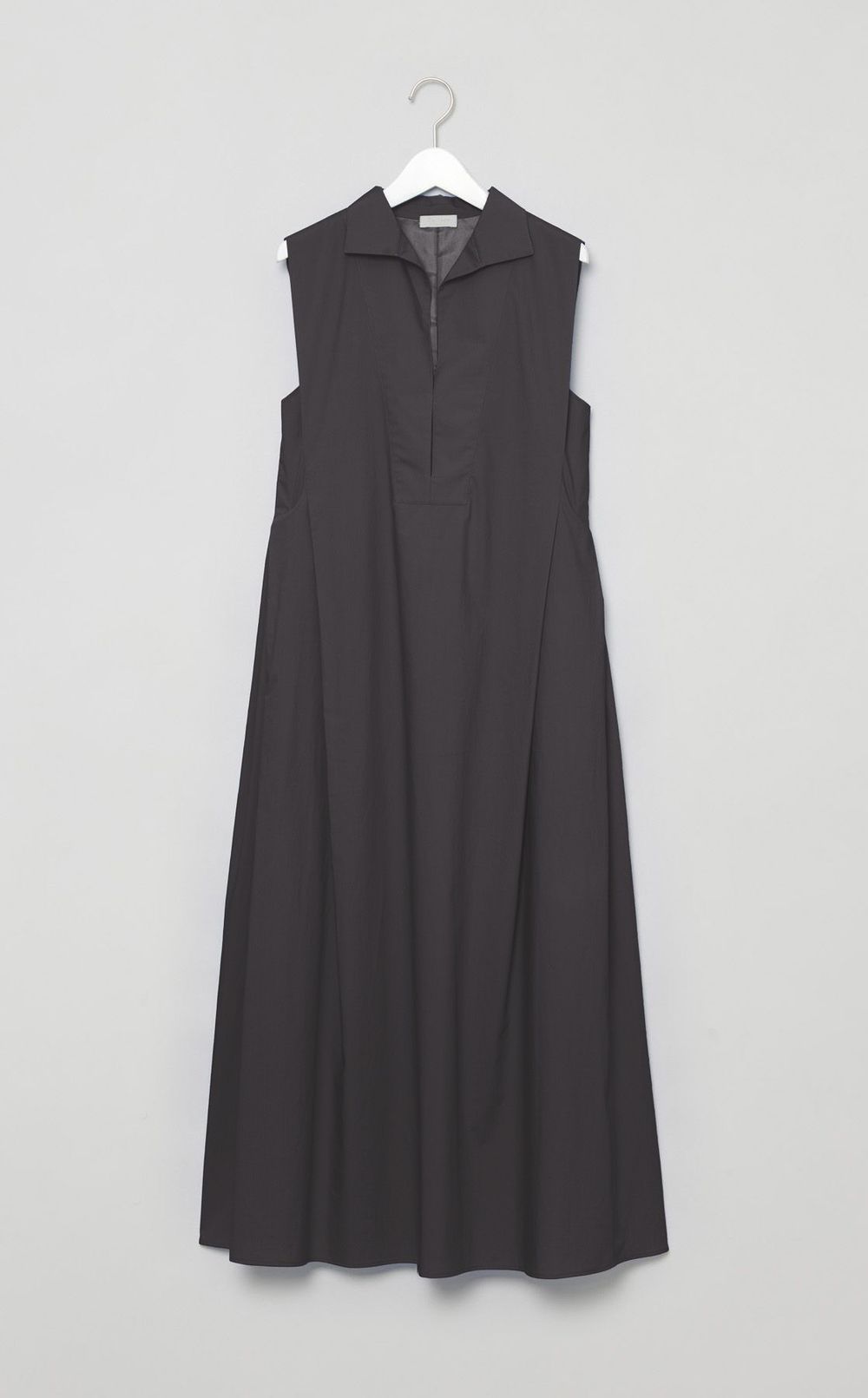 コットンスキッパーカラーワンピース