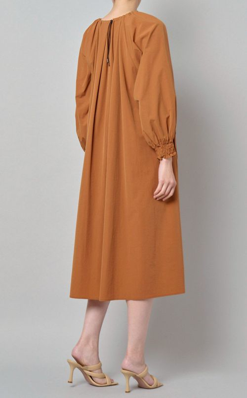 ストレッチタフタサックワンピース