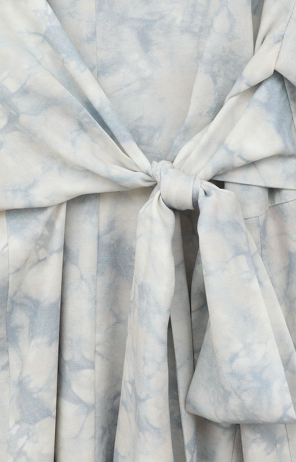 ウエストリボンプリントワンピース