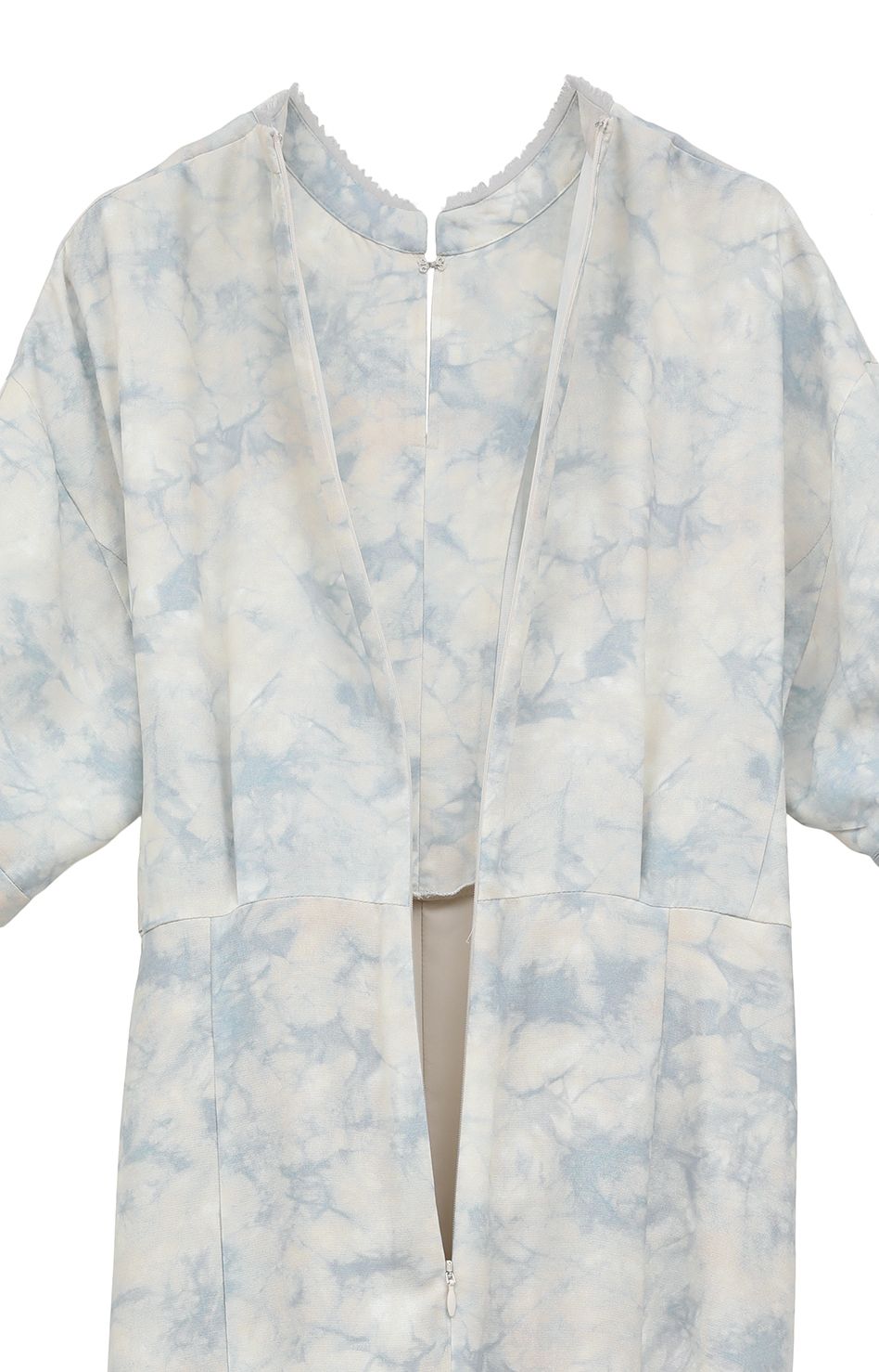 ウエストリボンプリントワンピース