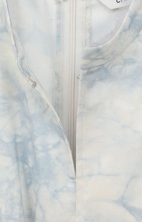 ウエストリボンプリントワンピース