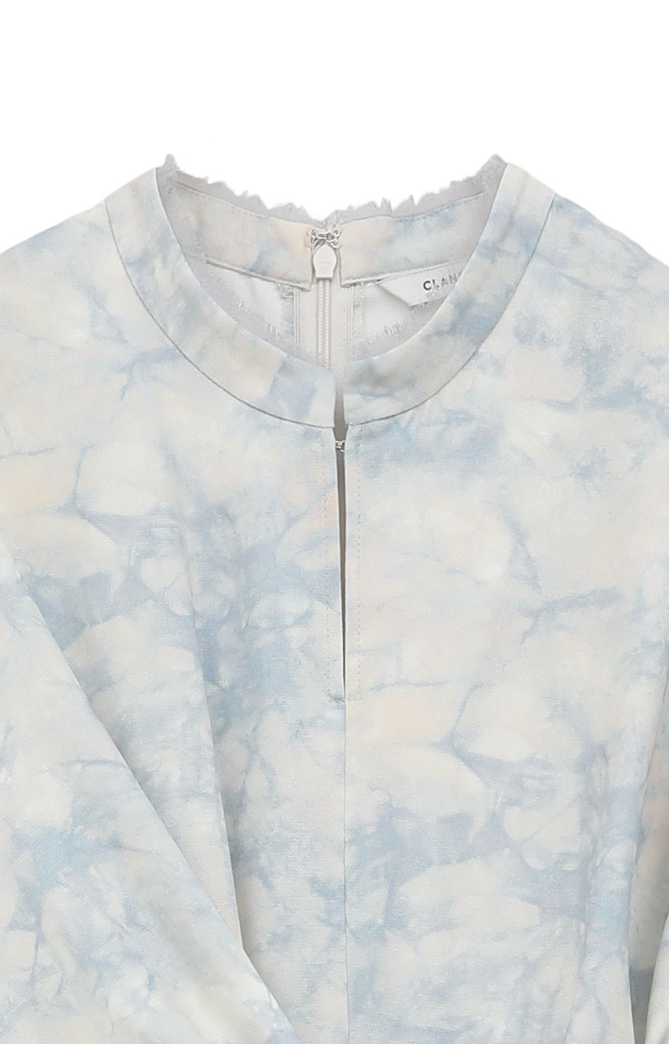 ウエストリボンプリントワンピース