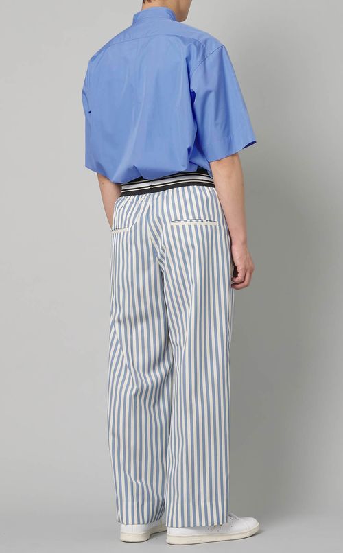 サマーウールストライプパンツ