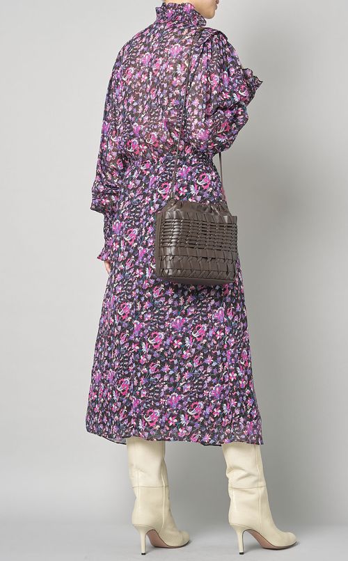 Isabel Marantイザベルマラン フローラルマキシワンピース パープル ISABEL MARANT ÉTOILE(イザベル マラン エトワール)のレンタル