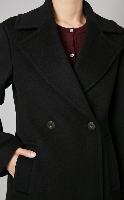 ダブルウールシングルジャケットコート