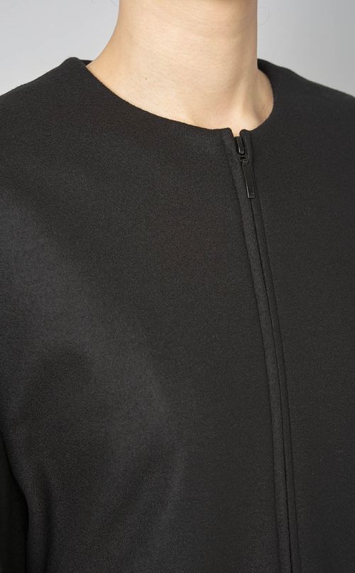 ウールジャージーギャザーブルゾン