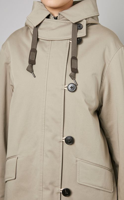 コットンツイルミリタリーコート