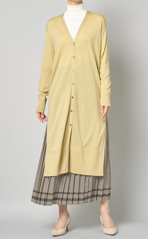 パネルプリントプリーツスカート