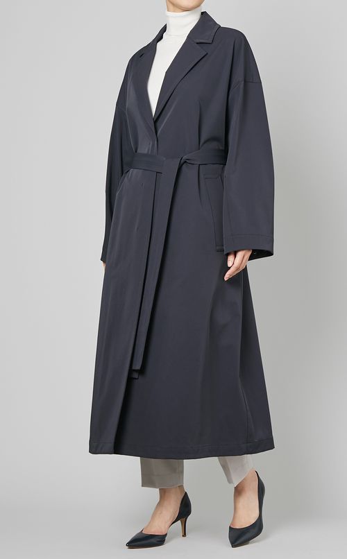 ストレッチボリュームロングコート