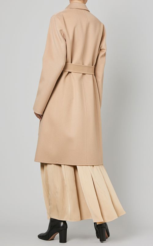 ウールカシミヤラップコート