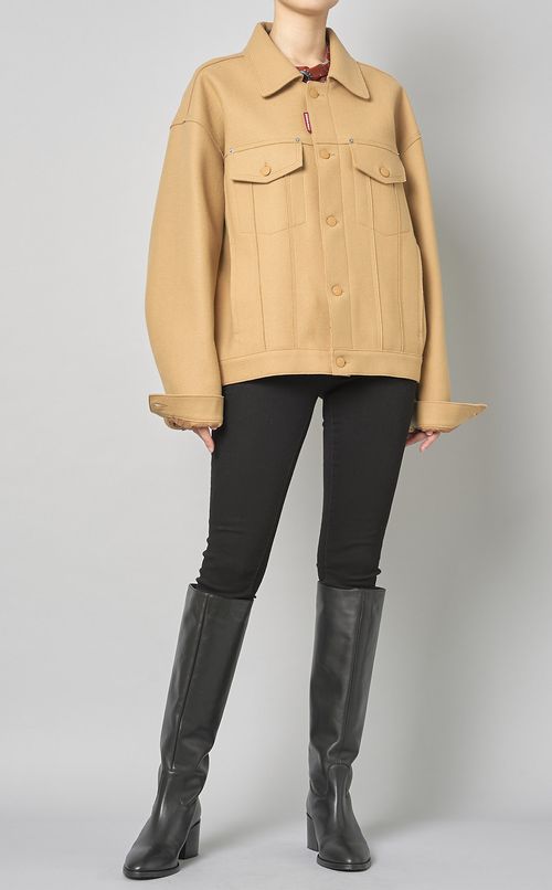 フェルトウールブルゾンジャケット