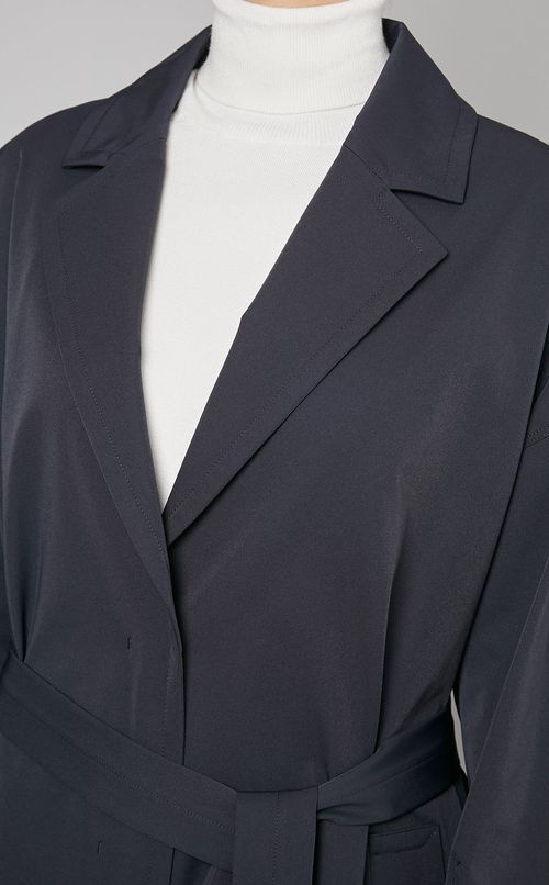 ストレッチボリュームロングコート