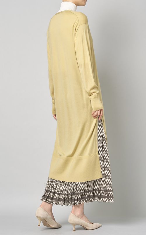 ウールハイゲージロングカーディガン