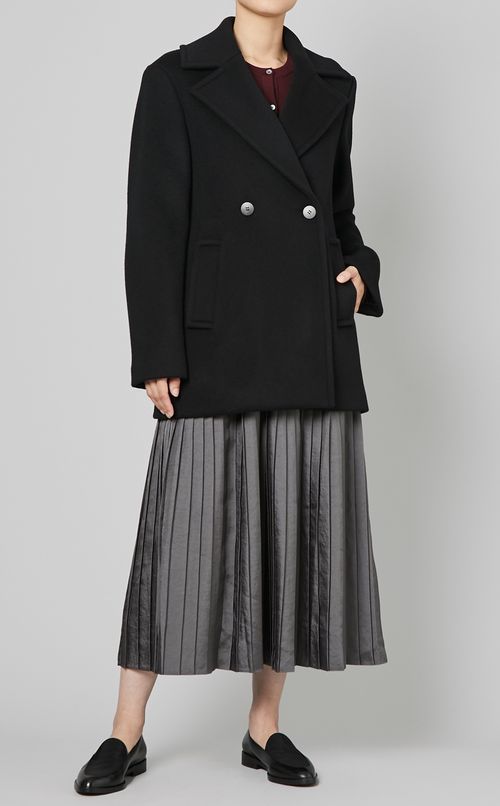 ダブルウールシングルジャケットコート