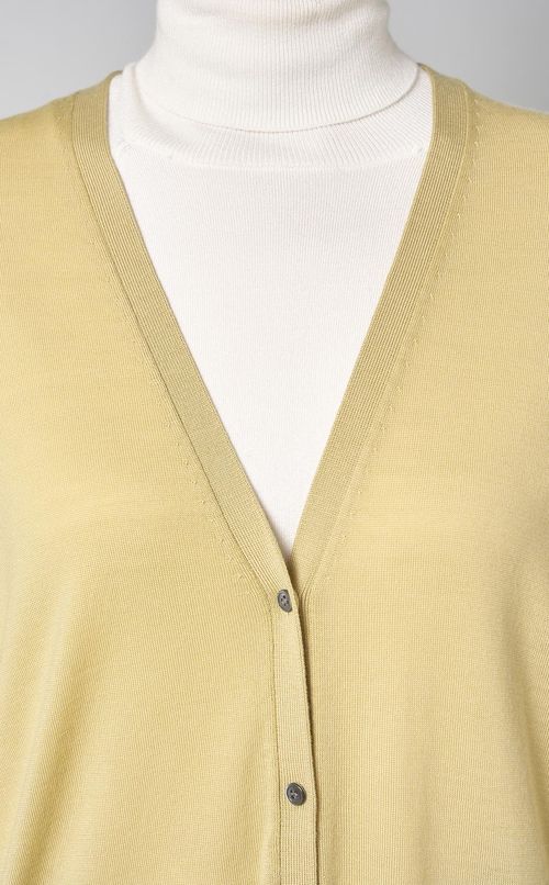 ウールハイゲージロングカーディガン