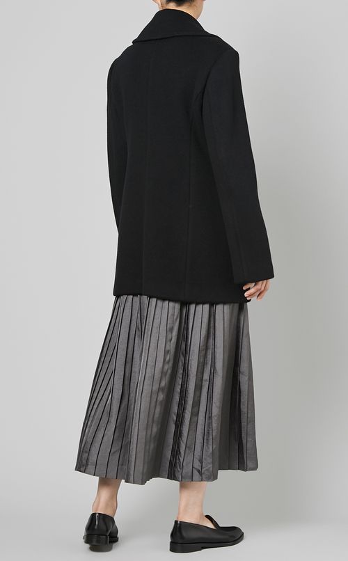 ダブルウールシングルジャケットコート