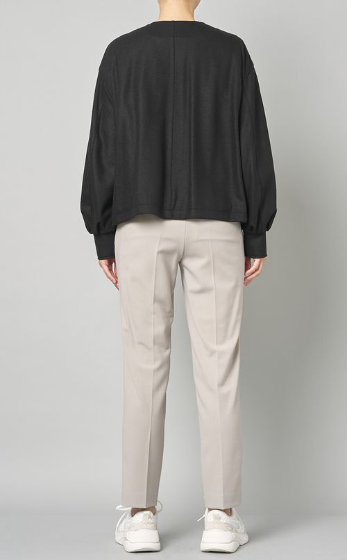 ウールジャージーギャザーブルゾン