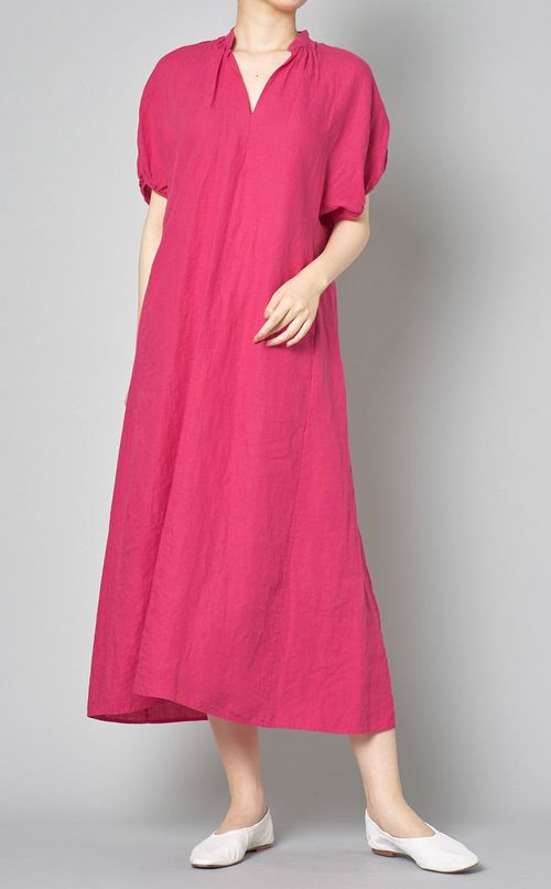 リネンバルーンスリーブワンピース