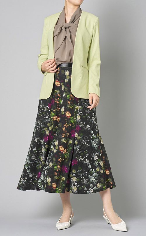 シアーボウタイノースリーブブラウス