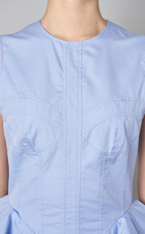 コルセットペプラムワンピース