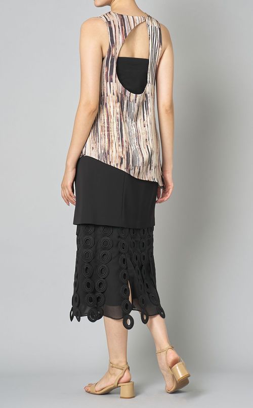 ホルターネックアシンメトリートップス