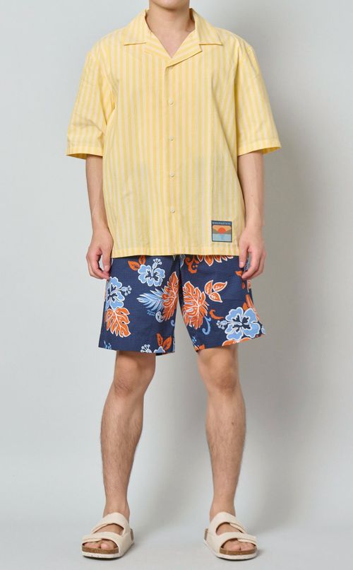 フラワープリントボードショーツ