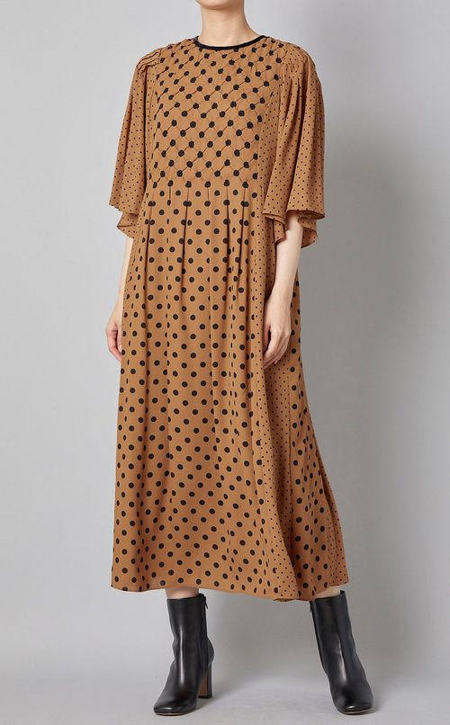 ミックスドットプリントワンピース