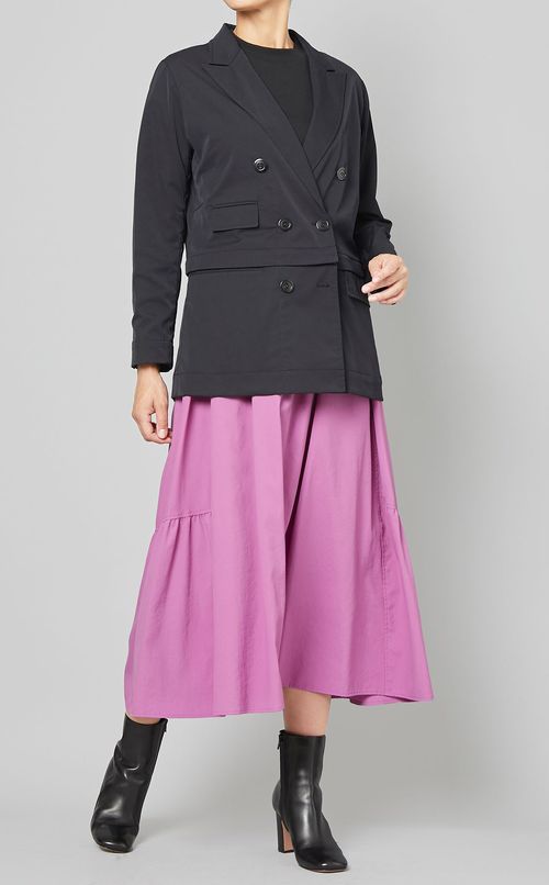 タイプライターバックヘムスカート