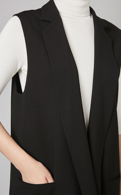 サキソニーボクシーロングジレ