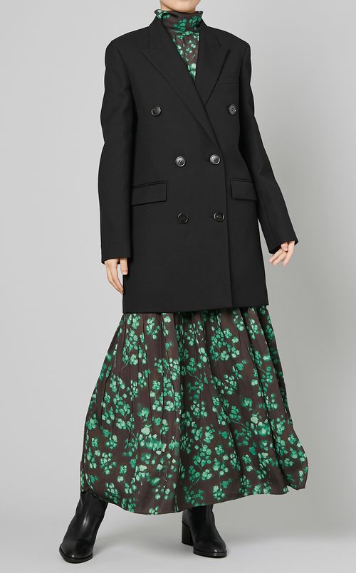 ウール混ピークドラペルジャケット