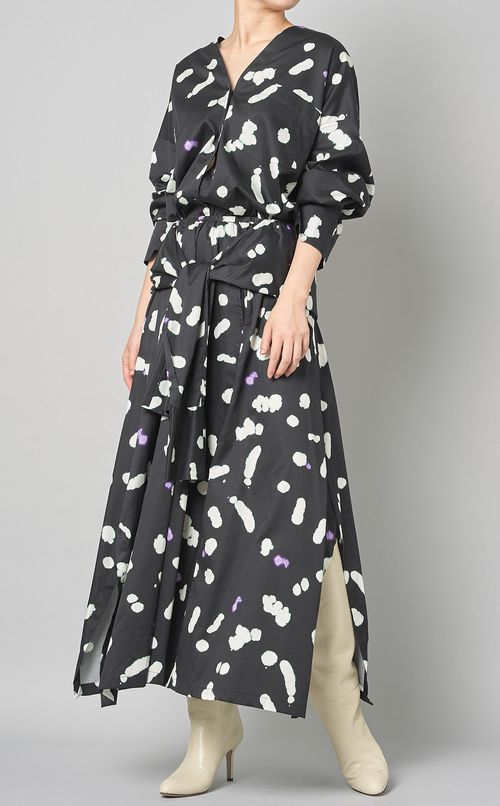 ギャラクシープリントタイウエストスカート