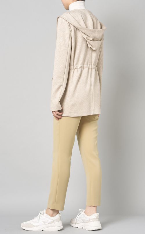 フーテッドドレープジャケット