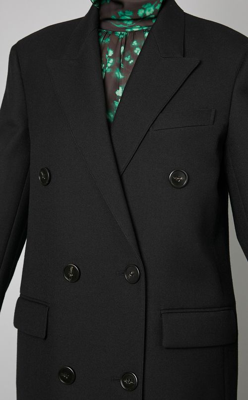 ウール混ピークドラペルジャケット