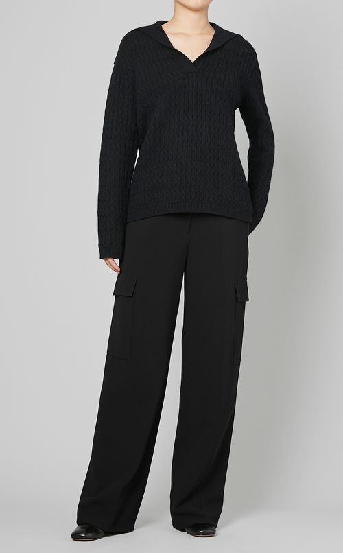 センタープレスカーゴパンツ