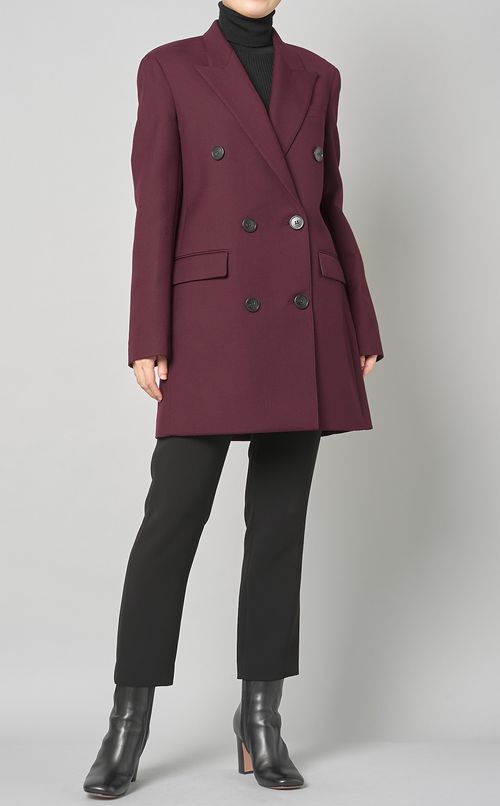 ウール混ピークドラペルジャケット