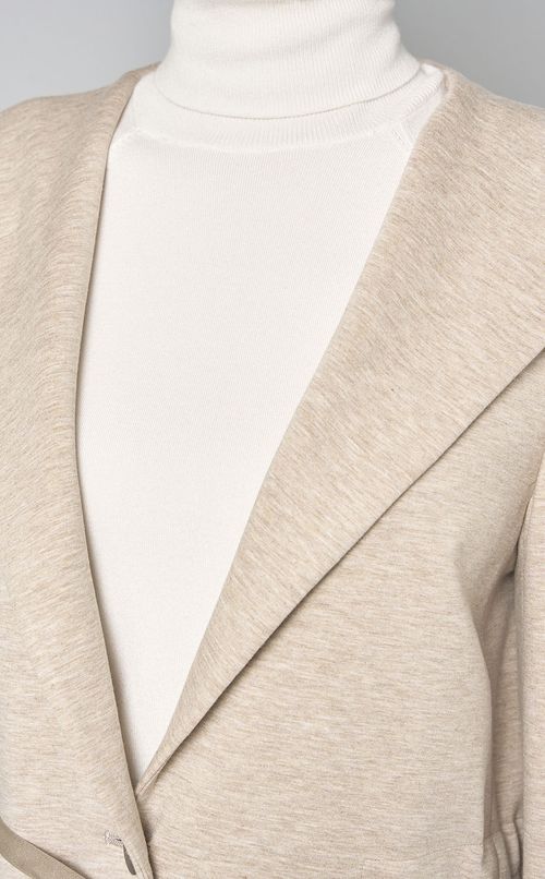 フーテッドドレープジャケット