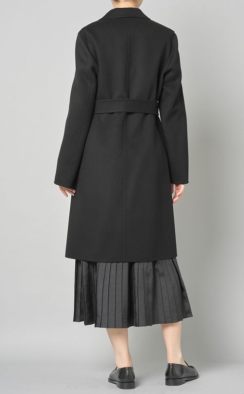 ウールカシミヤラップコート