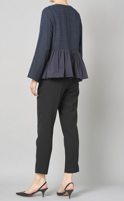 ツイードタフタペプラムジャケット