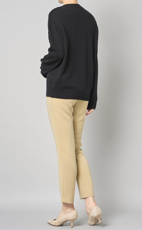 アームステッチニットプルオーバー