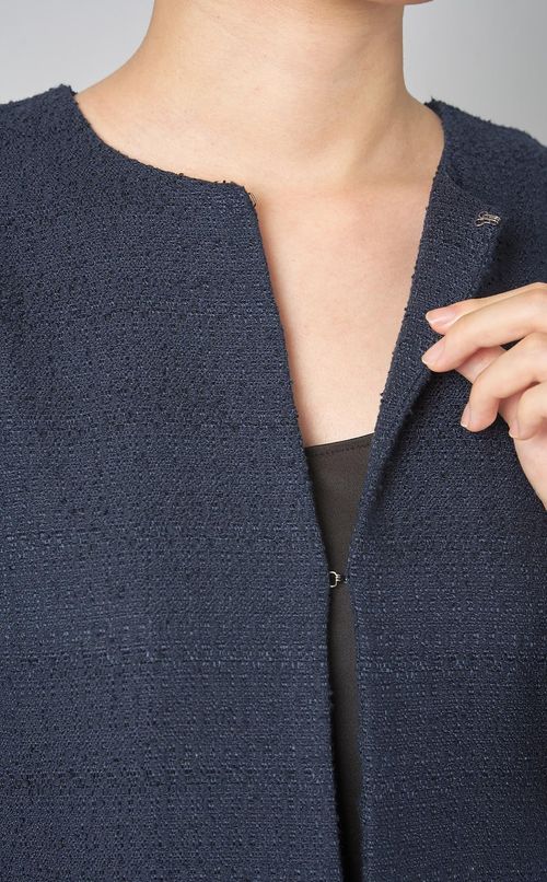 ツイードタフタペプラムジャケット