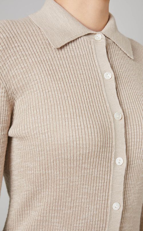 スラブリブニットロングカーディガン