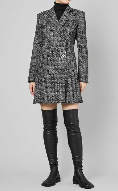ツイードダブルジャケットドレス