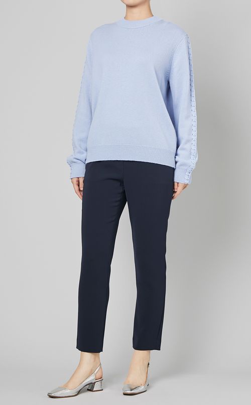 アームステッチニットプルオーバー