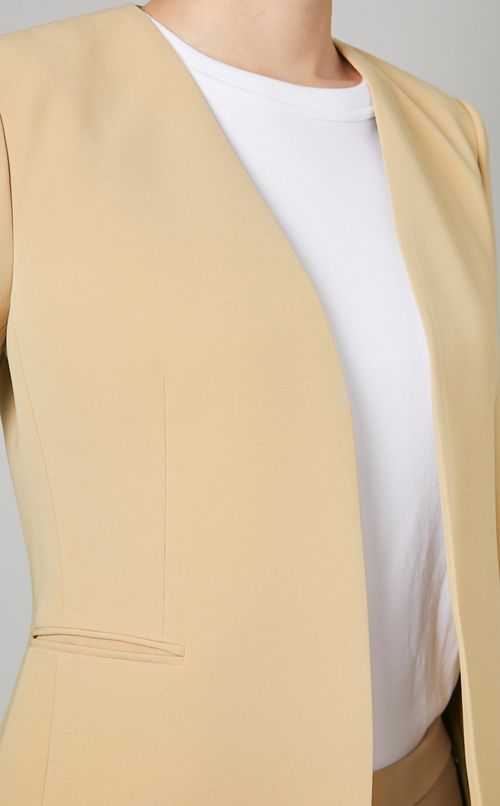 Aラインノーカラージャケット