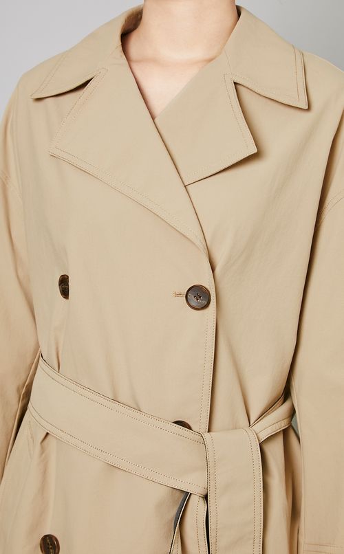 バックヨークフレアトレンチコート