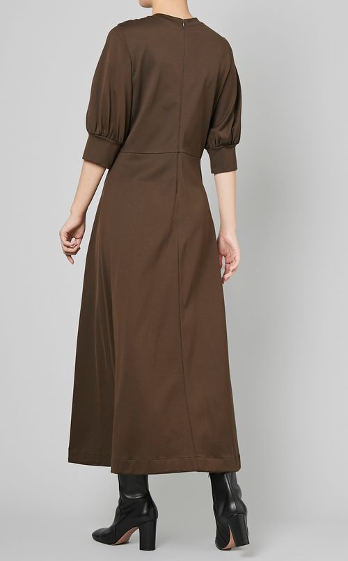 ボリュームスリーブカットワンピース